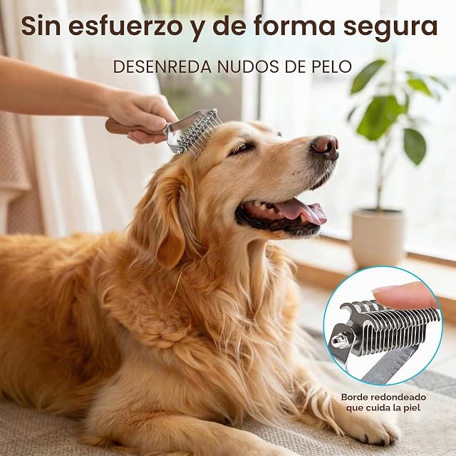 Foto 3 de 7 de Profesional Pet Dematting peine Grooming stripping herramienta para perros y gatos (7.2cm)