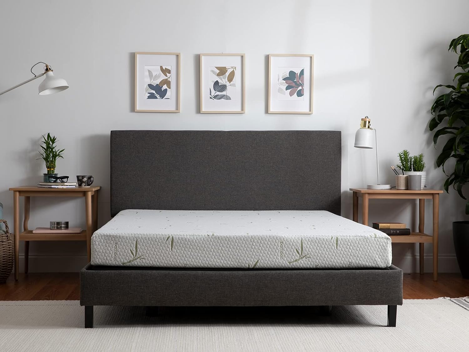 Tulo 6" Firm Comfort Memory Foam Bamboo Pressure Relief