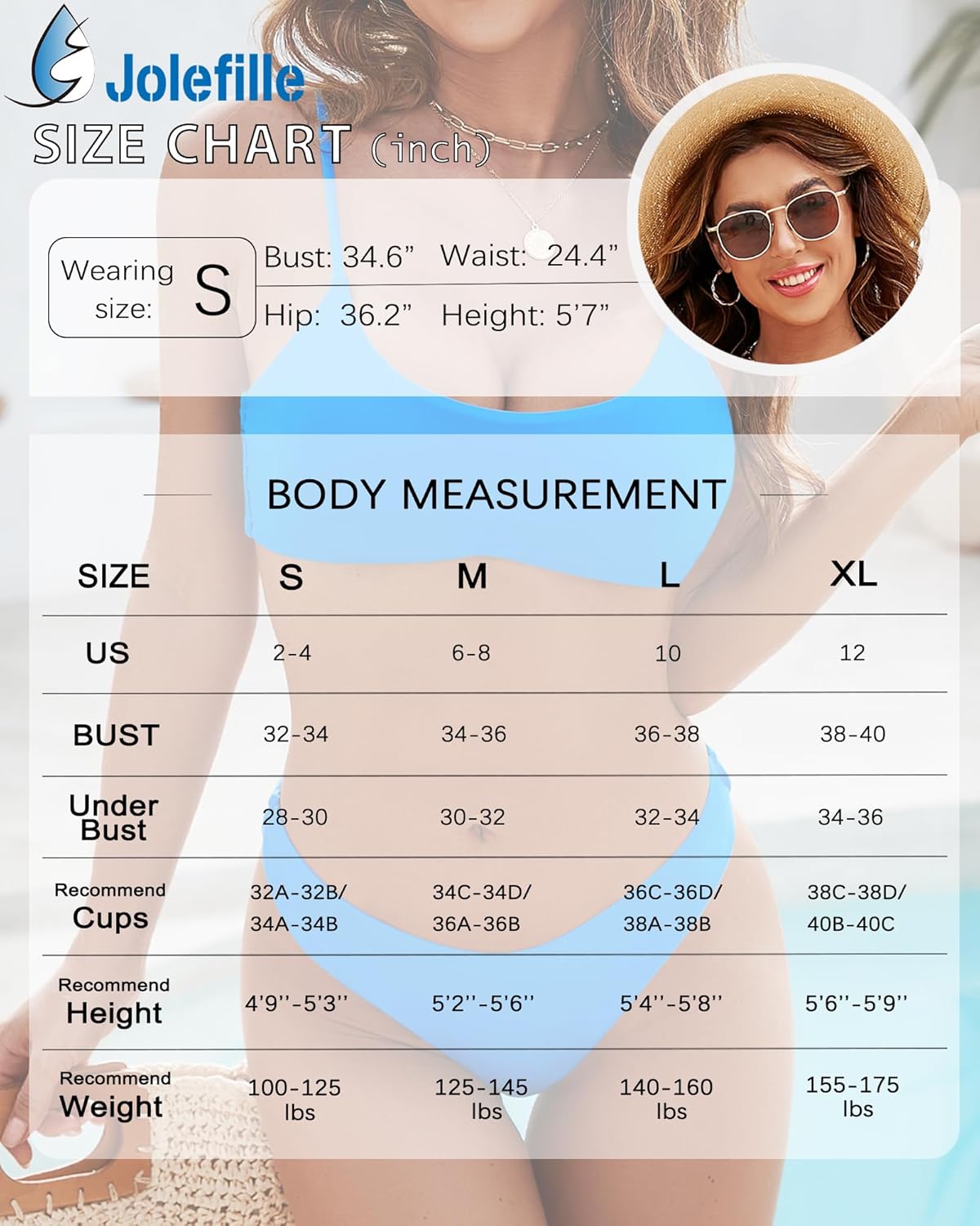 Jolefille Push Up Bikini Top for Women Sexy Triangle Swimsuit Tops Teens Bathing Suit Top Bestselling Swim Top Only - Image 6