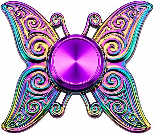 Butterfly Metal Hand Spinner, Silent Bearing, Desk Toy for A