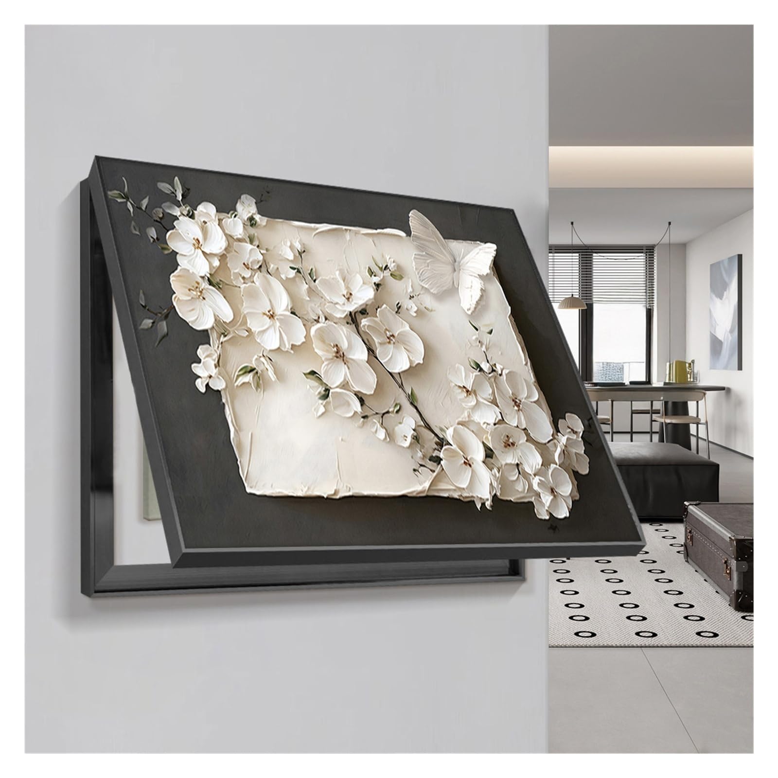 Cache pour le tableau de distribution sans perçage avec boîtier décoratif 40x30 - 7