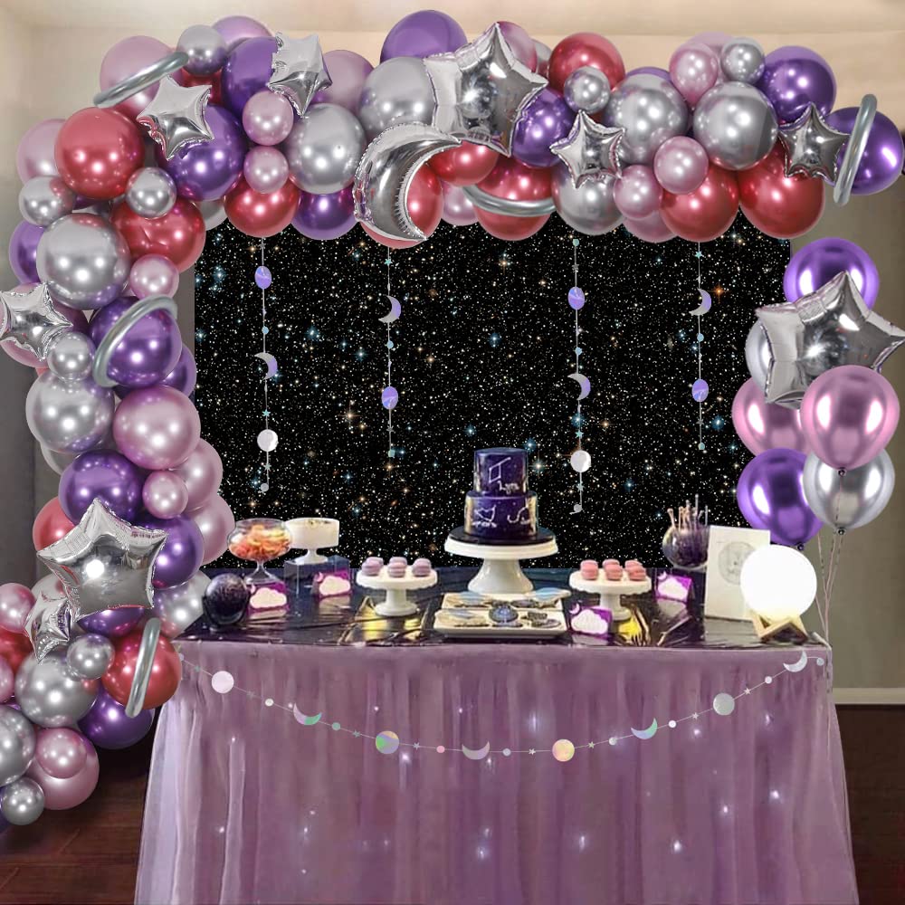 Buy 90PCS Space Galaxy Party Decorations Galaxy Balloons Arch Space Starry Night Backdrop