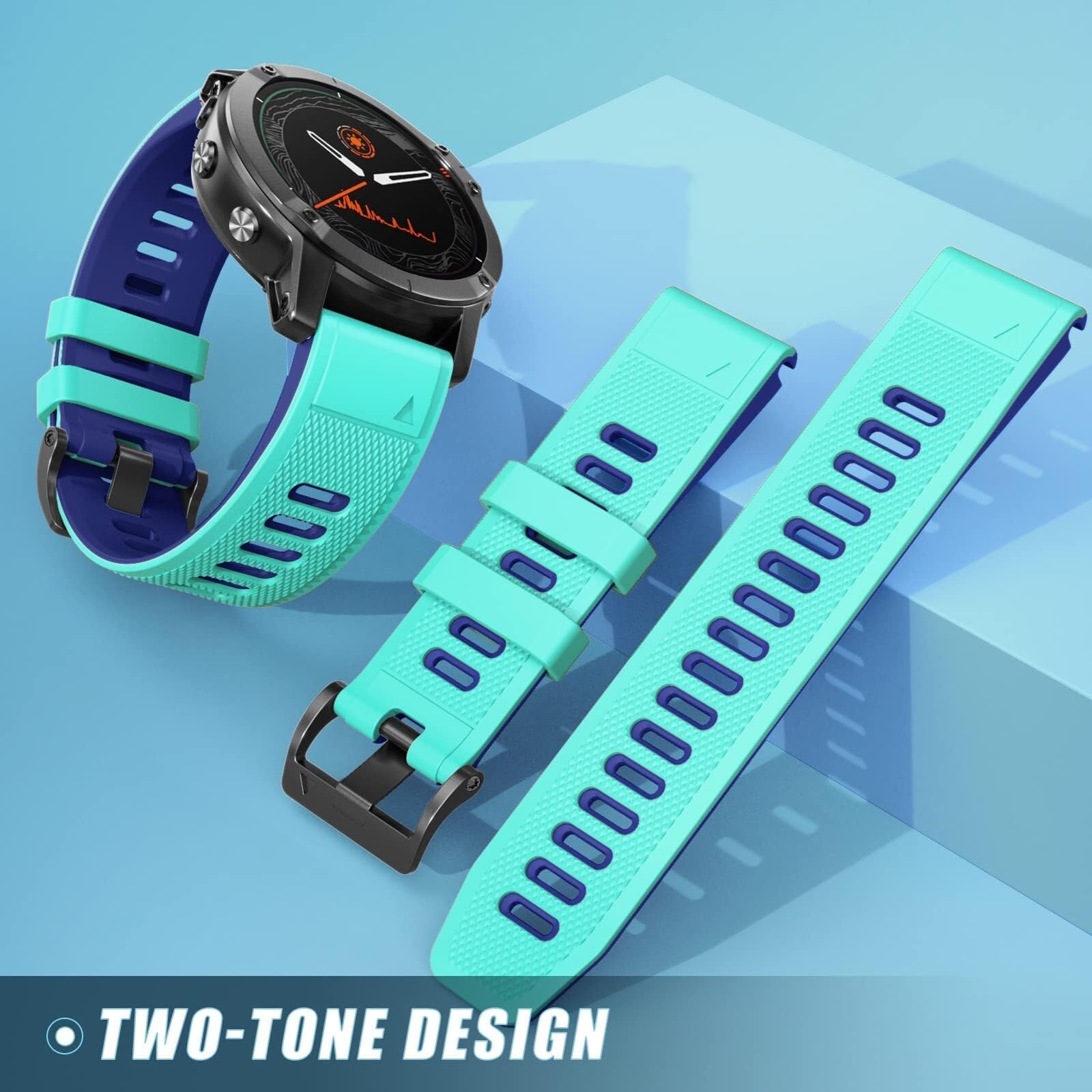 Do Fenix 8 Band 22 mm silikonowe paski do zegarków Fenix 7, Fenix 6, Fenix 5, Fenix 6 Solor, Fenix 6 Pro, Forerunner 935, Forerunner 945, Approach S60, Quatix 5, Epix