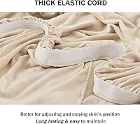 Vista 5 de NICEEC Funda de Sofá Súper Suave de 1 Pieza Funda para Sofás Beige Elástica Universal Fundas de Spandex para Sofá para Sala de Estar Fácil Ajuste