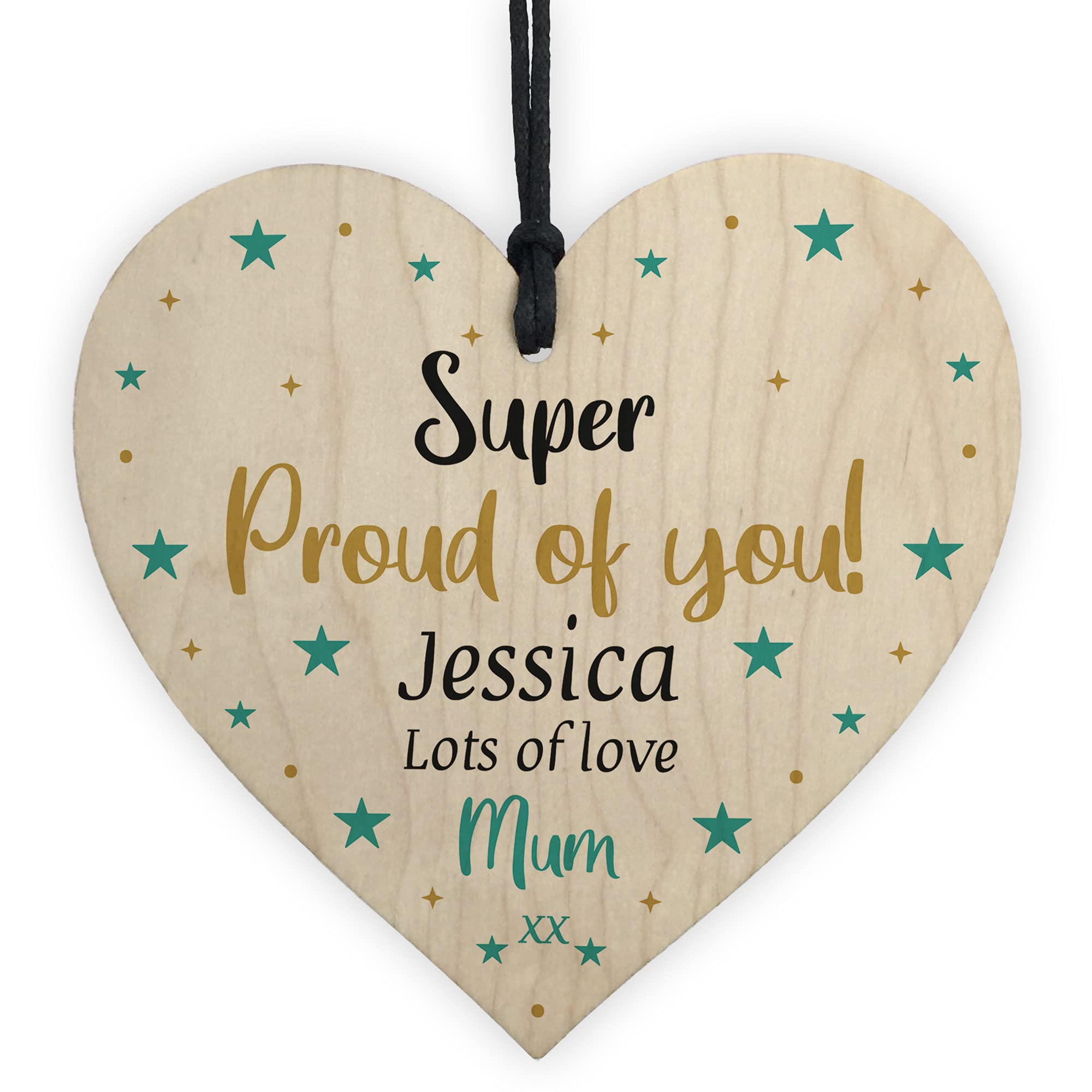 Red Ocean Proud Of You Gift For Daughter Son Personalised Congratulations New Job School Gift