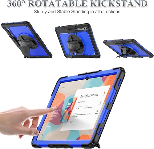 Miniatura 4 de SEYMAC stock Funda para tablet Samsung Galaxy Tab S9 UltraS8 Ultra de 14.6 pulgadas con protector de pantalla y soporte para lápiz correa de mano