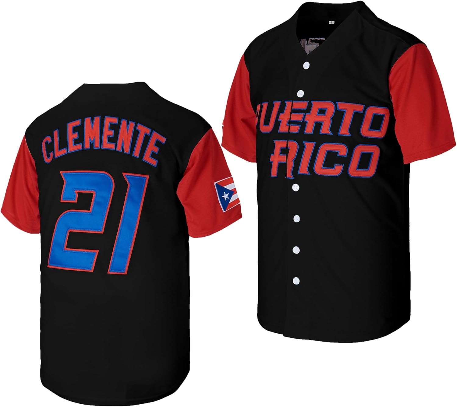 Kekambas Puerto Rico #21 Roberto Clemente World Game Classic Men Baseball Jersey Stitched