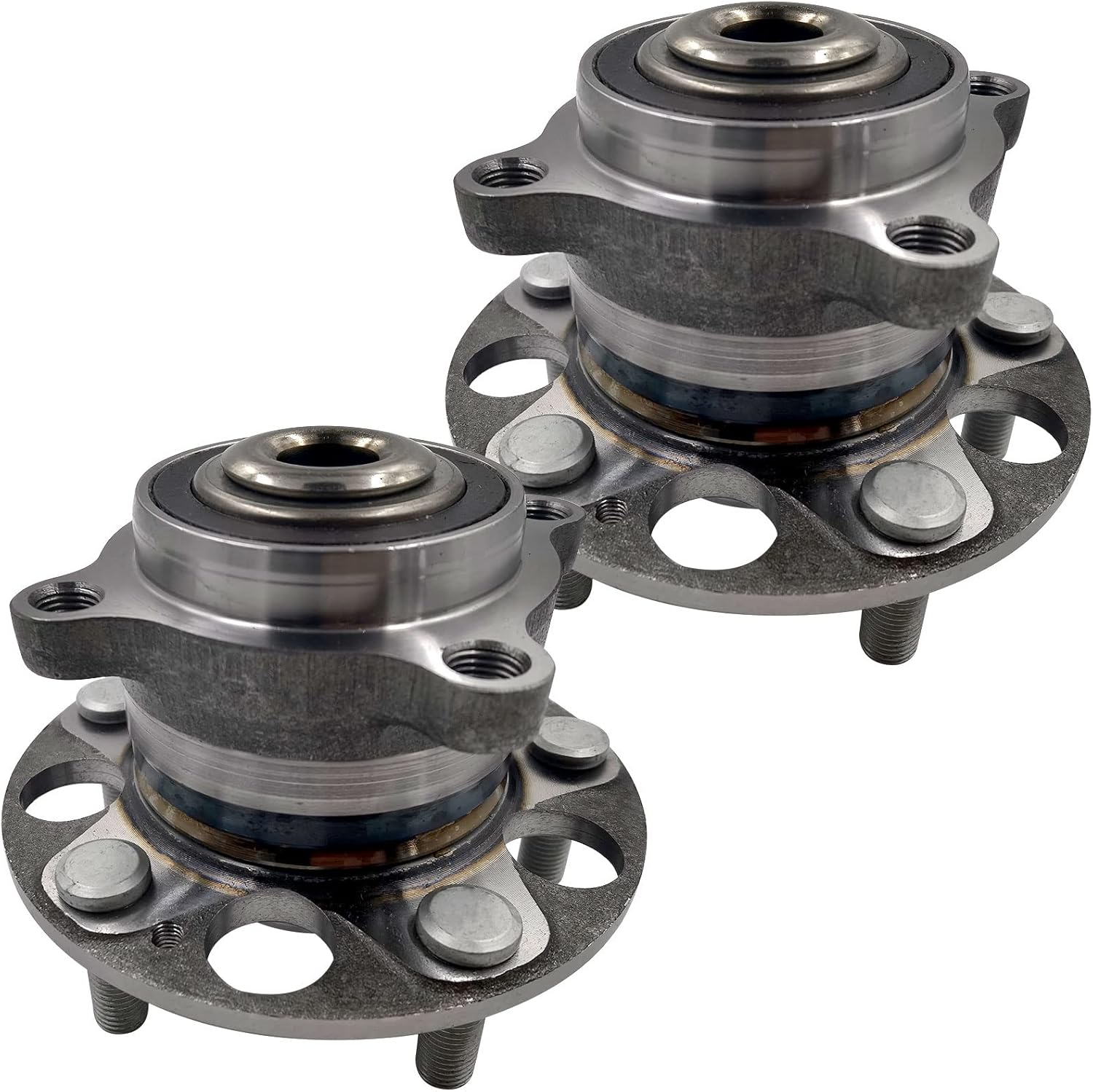 MotorbyMotor 512353 Rear Wheel Bearing and Hub Assembly fits for 2008-2012 Honda Accord, 2009-2014 Acura TSX Heavy Duty Wheel Hub Bearing Assembly with 5 Lugs Encoder ABS-2pcs Set