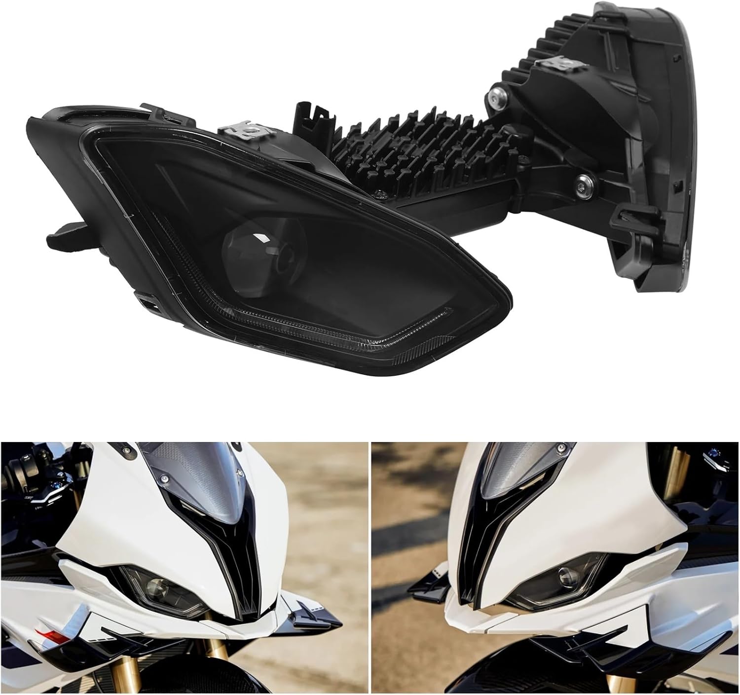 LED Headlight Front Light Lamp Assembly Compatible with BMW S1000RR 2019-2025 M1000RR 2020-2025 Motorcycle