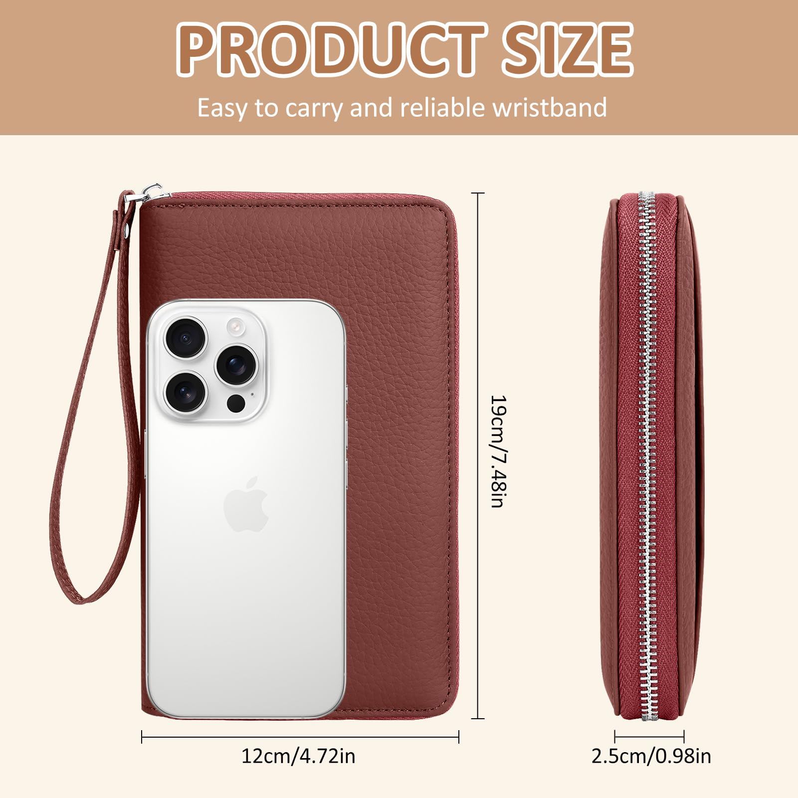 Porta Passaporto Da Viaggio Passport Holder Rfid Custodia Passaporto Impermeabile Pu Passport Holder Family Porta Documenti Viaggio Per Passaporti, Carte Di Credito, ID Carte. Rosso mattone