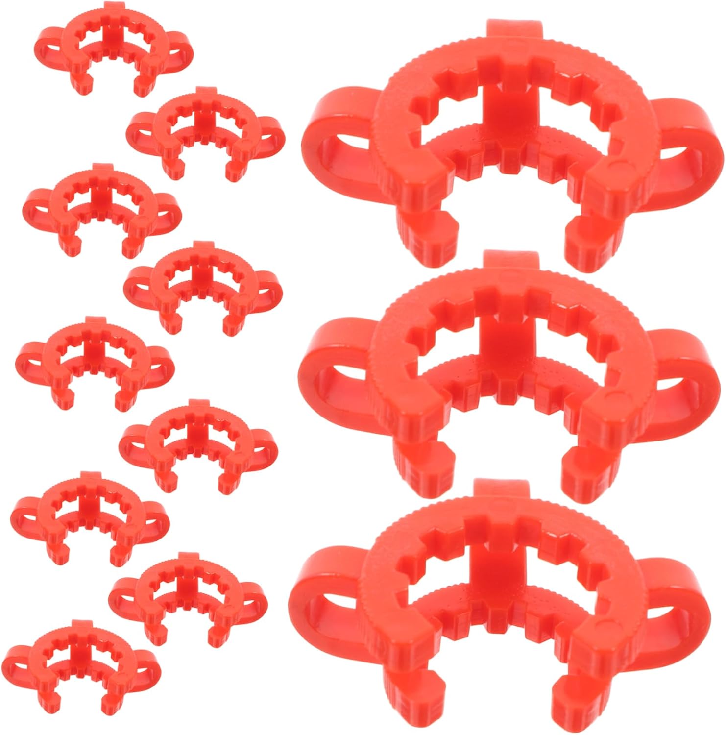 12pcs Plastic Keck Clamps for Laboratory Use Strong Conical Interface Clips for Securely Holding Glassware Labs Clinics and Colleges