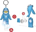 LEGO Lumière porte-clés - Taille de requin Guy Minifigure avec LED Lumières, extra-large, 76mm Étendu
