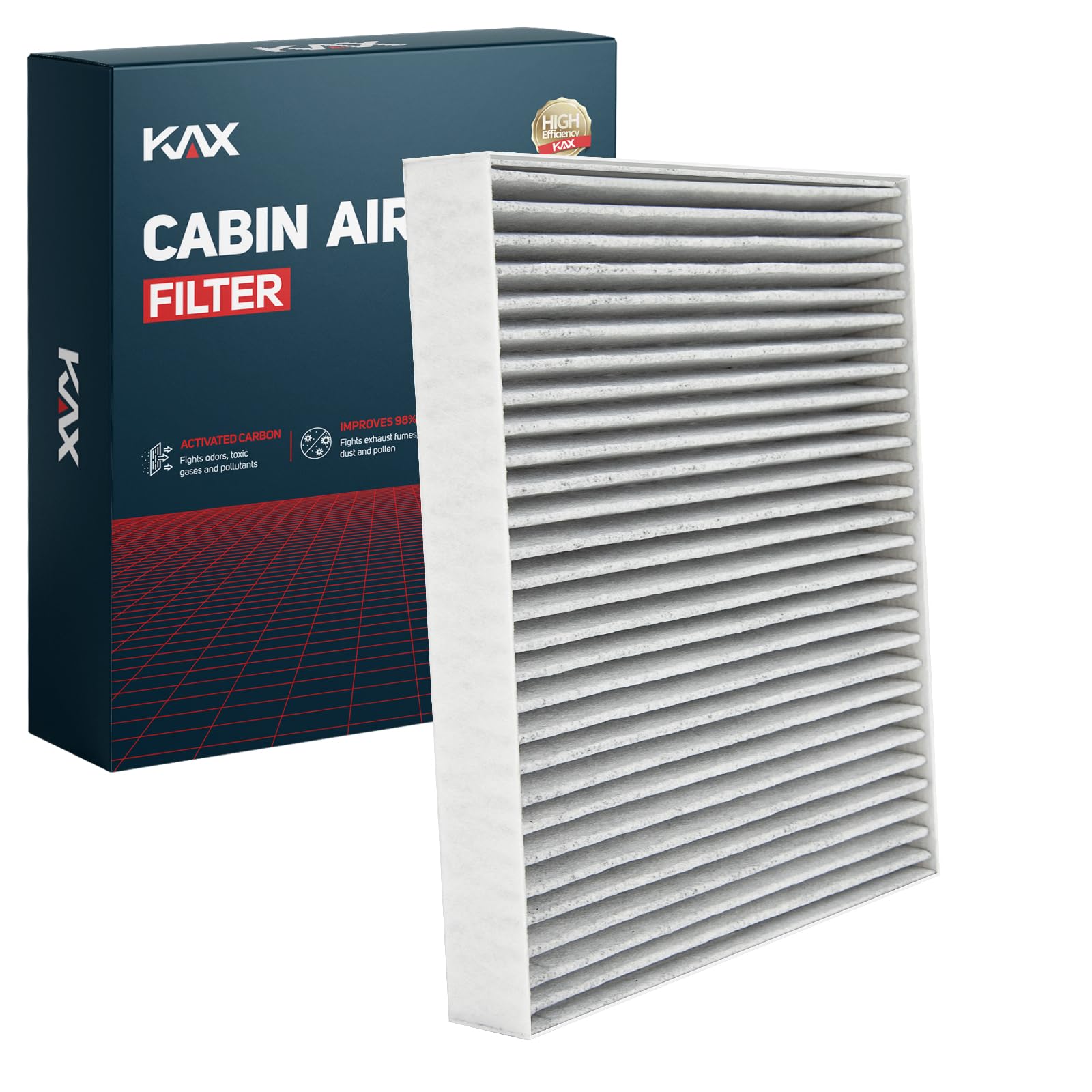 KAX Cabin Air Filter with Activated Carbon, CF10743 Replacement for Grand Caravan, Town&Country, G37, Q50, G37, Armada, QX80, M35, Routan