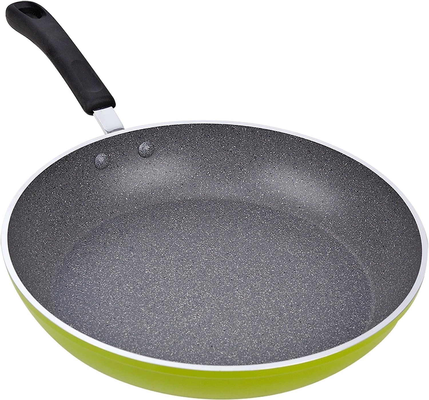 Cook N Home 8"/10"/12" 3 Pieces Frying Saute Pan Set with Non-stick Coating and Induction Compatible bottom, Black