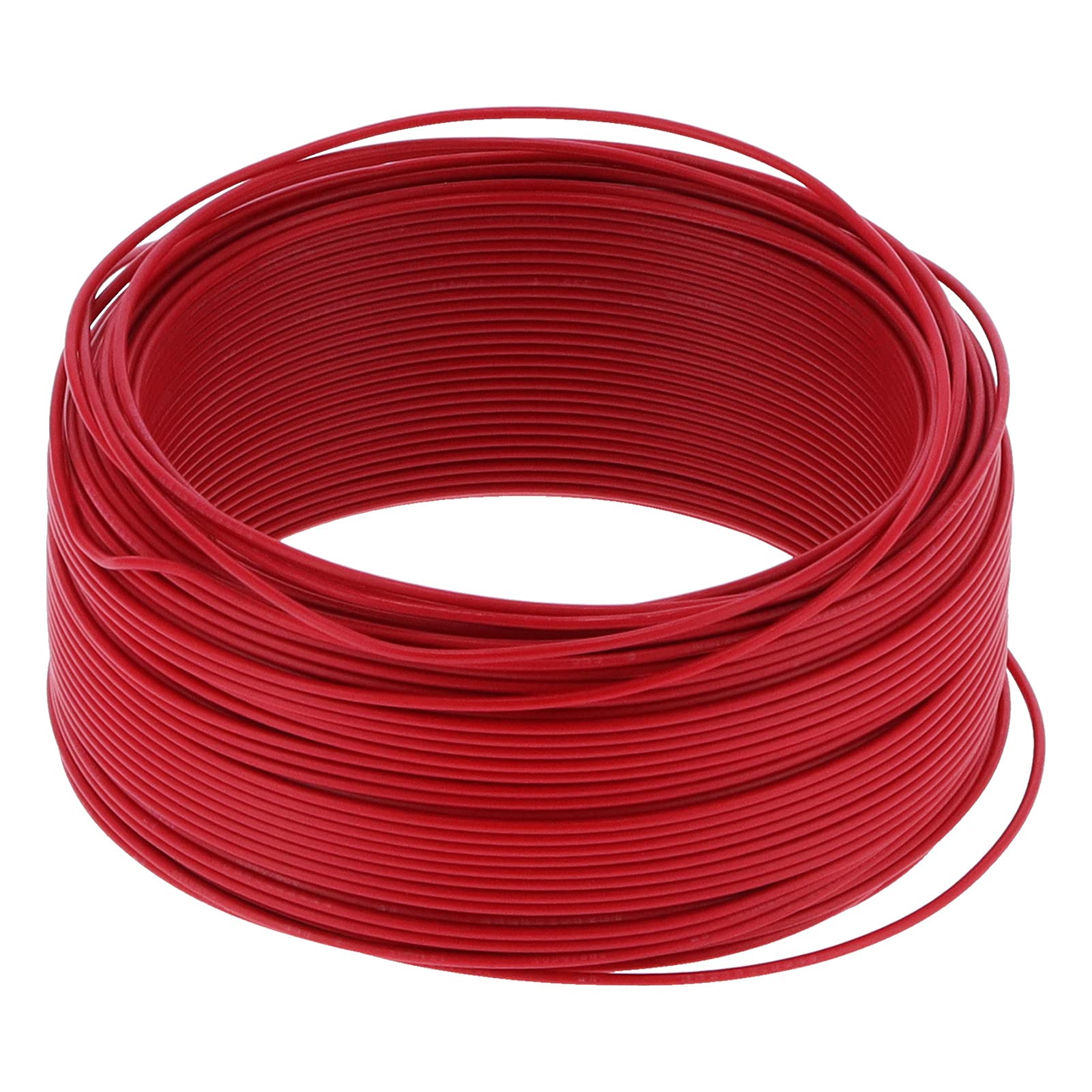 Ejoyous Cable Aislado Cable Eléctrico Flexible de Cobre Rojo AC300V 100m Conductor Aislado de PVC de 7 Núcleos para Electrodomésticos, Instrumentos de Iluminación y Herramientas Pequeñas