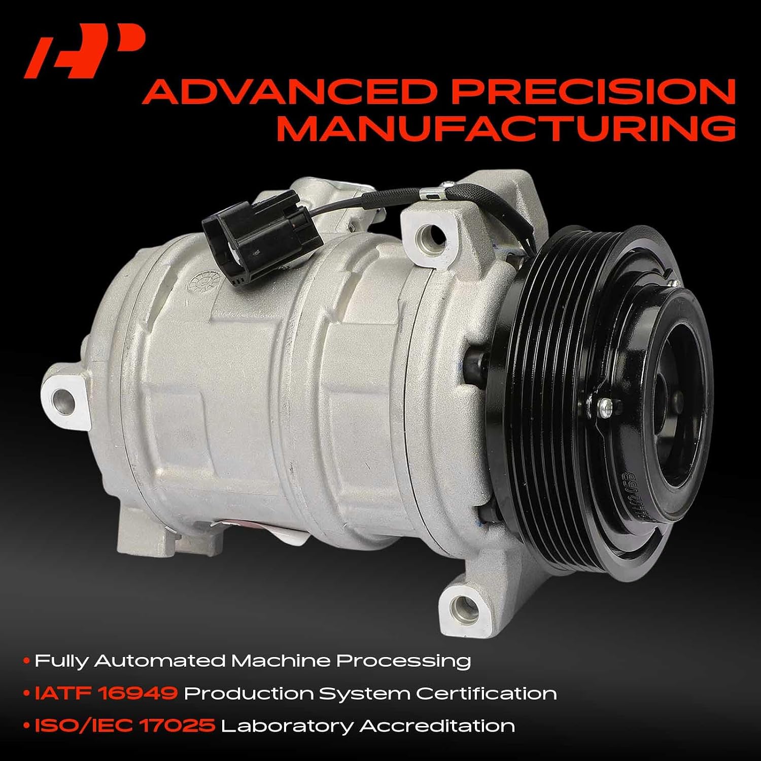 A-Premium Air Conditioner AC Compressor with Clutch Compatible with Cadillac CTS 3.2L 2003-2004 Sedan