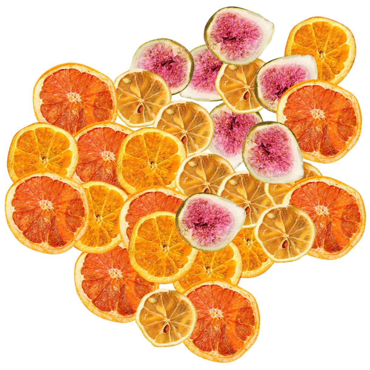 VANZACK Rodajas de Deshidratadas Naturales para Decoración de Navideñas y Pasteles Paquete de 200 G Mezcla de Limón y Pomelo Adornos Creativos para Fiestas y Manualidades DIY