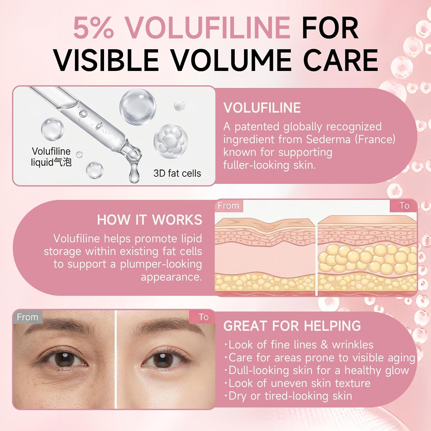 PDRN Pink Collagen Volume Multi Balm Stick 2 Pack, Hydrating Face Balm