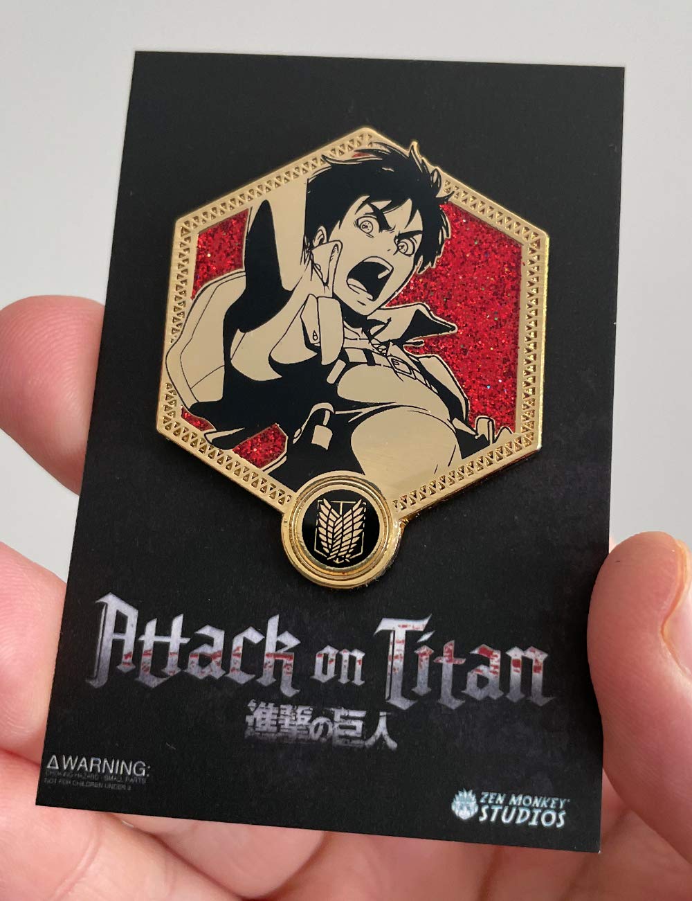 Golden Eren Yeager - Attack on Titan Collectible Enamel Pin