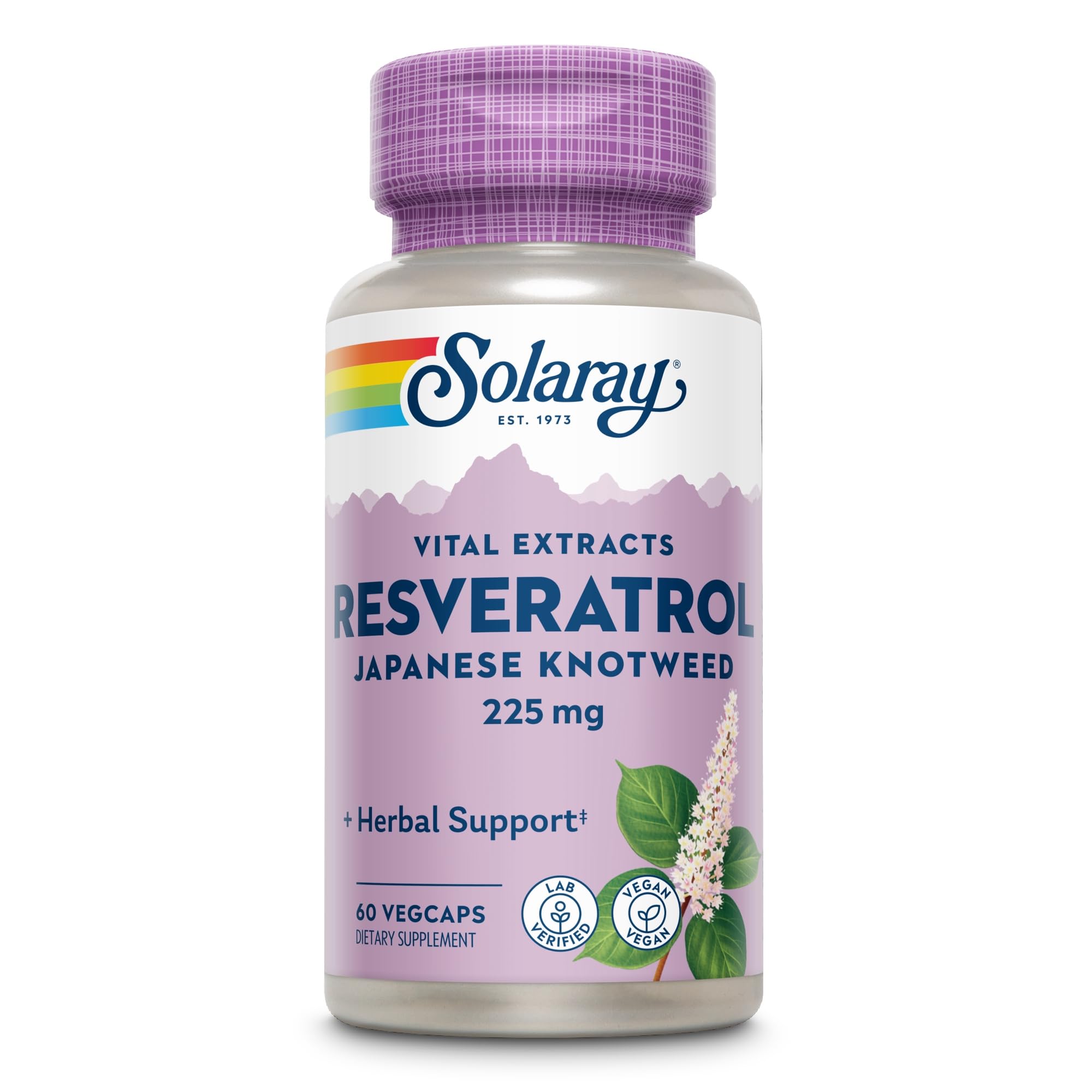 SOLARAY Triple Strength Resveratrol 225mg VCapsules | 60 Count