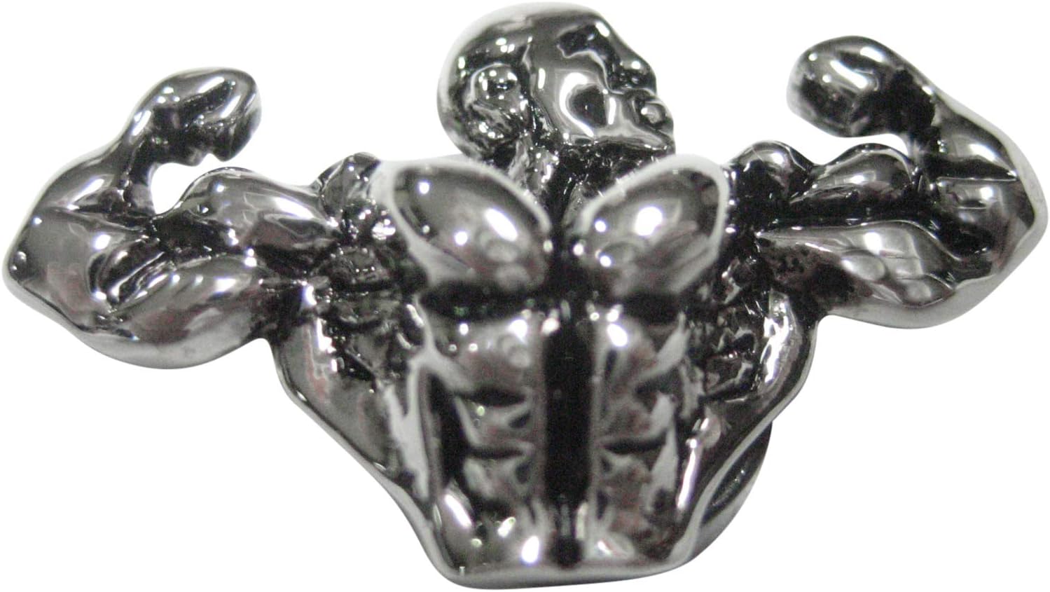 Kiola Designs Silver Toned Powerlifting Body Builder Magnet