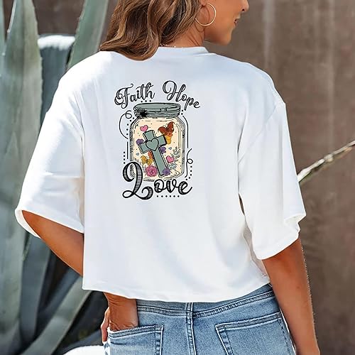 Vista 25 de 8 calcomanías para planchar, parches de transferencia térmica para ropa, camisetas, Jesús, prensa térmica, diseño lavable, decoración con apliques