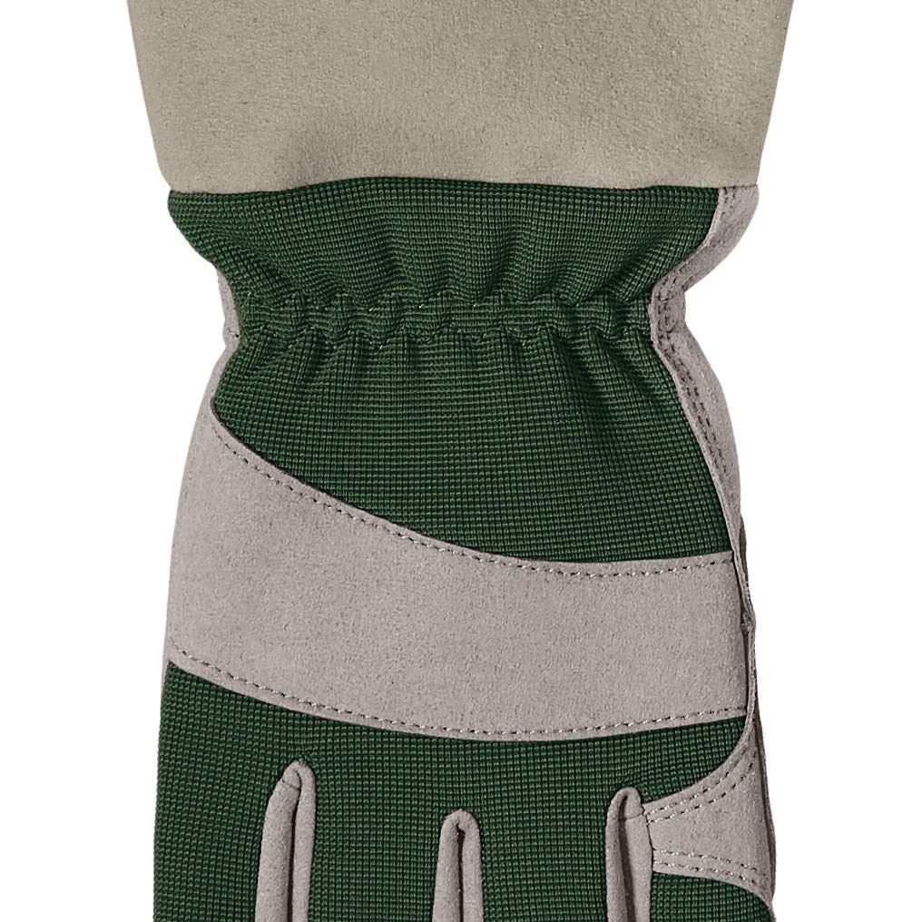 Amazon Basics Rose Pruning Thorn Proof Gardening Gloves with Forearm Protection - Green, XL