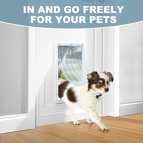 Miniatura 4 de Uross Solapas de repuesto para puerta de perro, 5.9 pies x 7.9 pulgadas, para puerta de gato, de vinilo para perros, puerta de plástico de vinilo