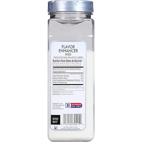 Miniatura 2 de McCormick Culinary Potenciador de sabor MSG 27 onzas un recipiente de 27 onzas de condimento potenciador de alimentos MSG profundiza el sabor de
