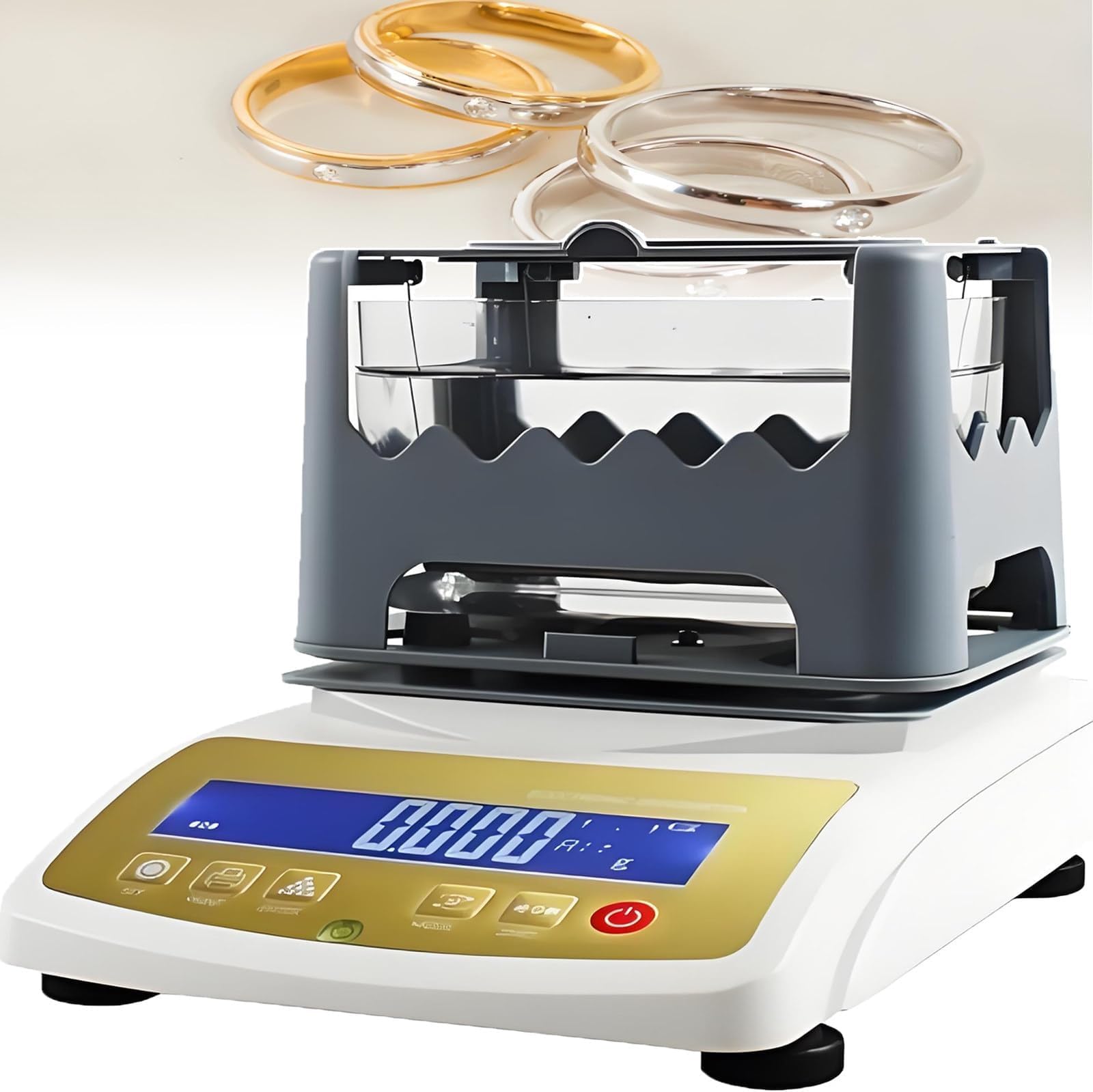 Digital Gold Purity Tester Machine, Accurate Gold Density Meter & Purity Detector, Purity Density Meter With Digital For Laboratory Jewelry Store, Precious Metal Analyzer(MDJ-1200K)