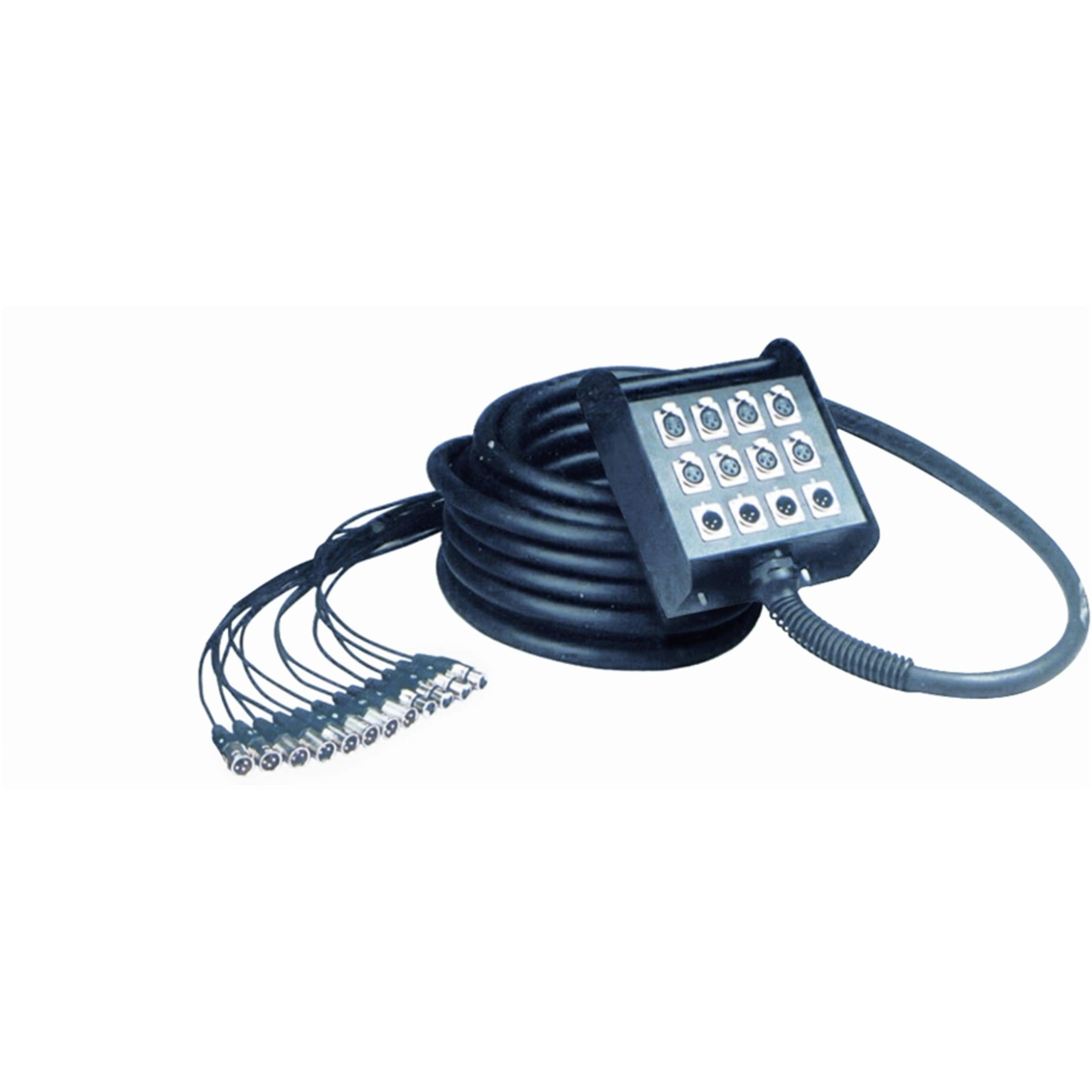 QUIK LOK - BOX/604-10K Stage Box 8 IN 4 OUT 10 mtSerie di Stage Box Made in China. Dispositivo audio 8 Input / 4 Output XLR bilanciati, con cavo da 10 m di lunghezza