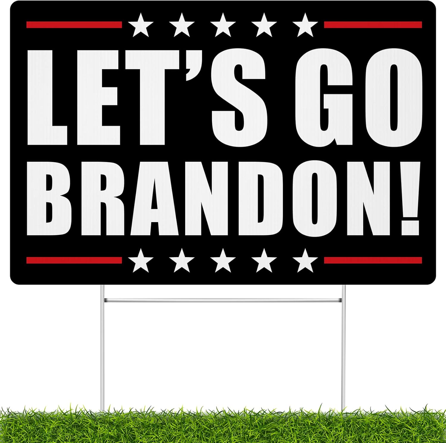 Signbeats Let's Go Brandon Yard Sign,18x12 inch,Double