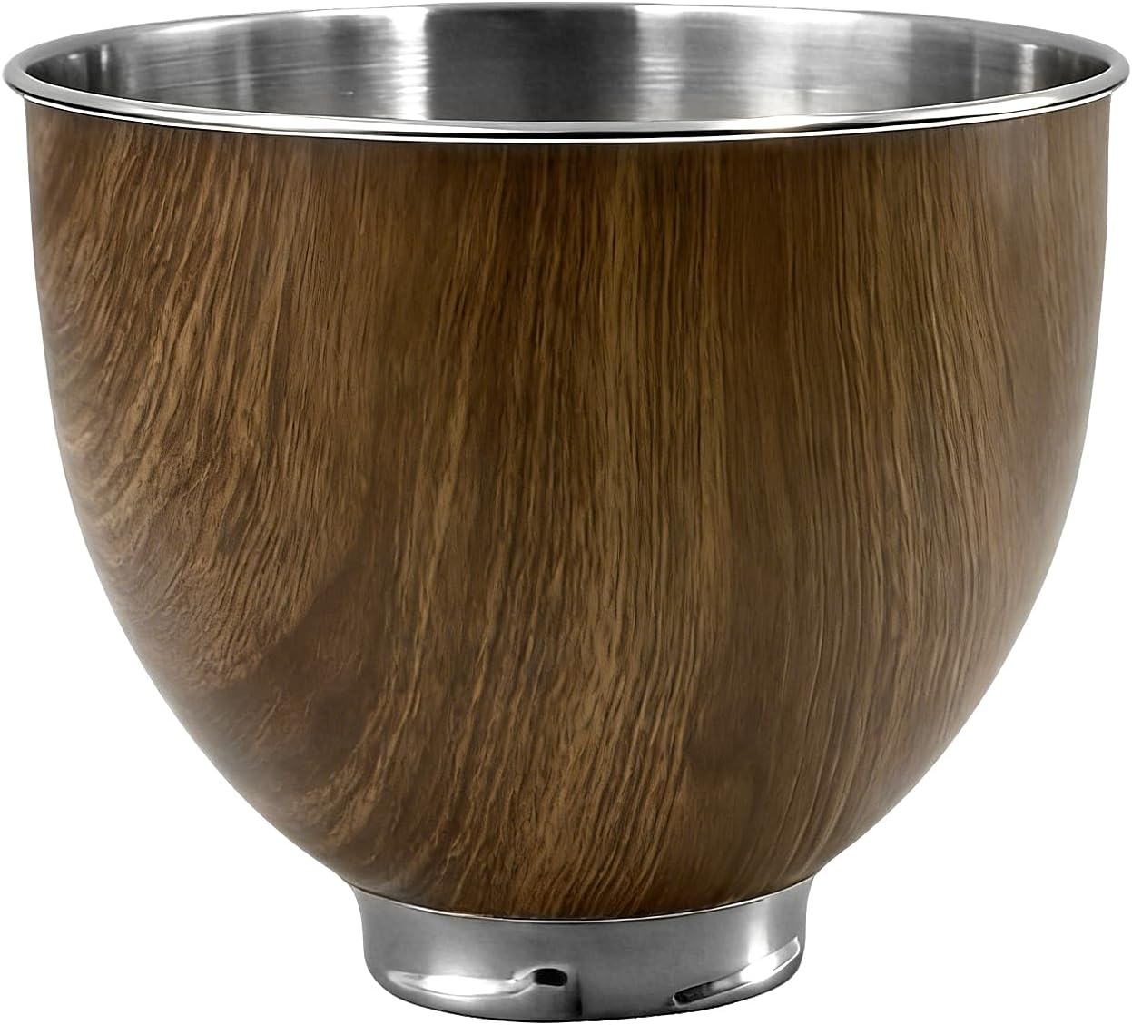 Copper Color Stainless Steel Mixer Bowl, Compatible with KitchenAid Series 4.5-5 QT Tilt-Head Mixers, Suitable for K45SS, KSM75, KSM90, KSM100, KSM150, Dishwasher Safe, Heavy Duty, No Residue