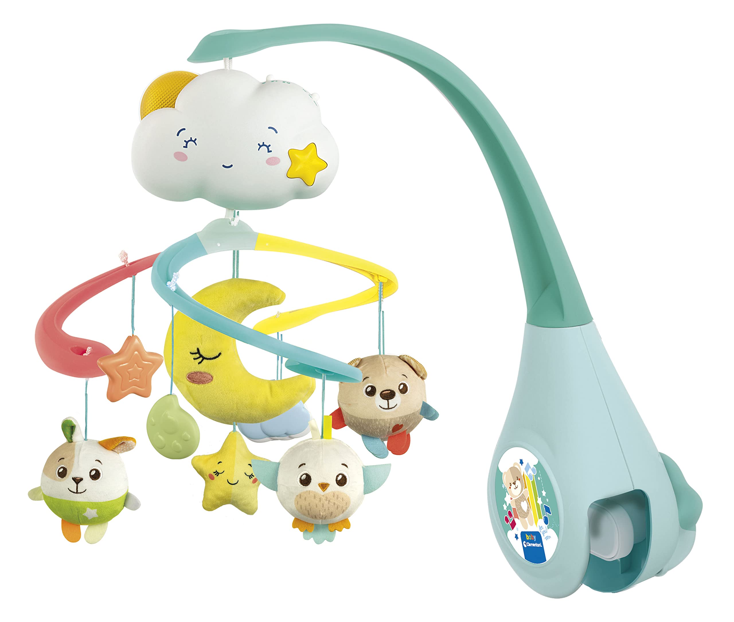 Clementoni - 17710 - Sweet Cloud Cot Mobile - Crib Toy & Sound Machine, Crib Mobile, Toddler Toy, Early Years Toys, Infant Toys, New Born Toys Gift