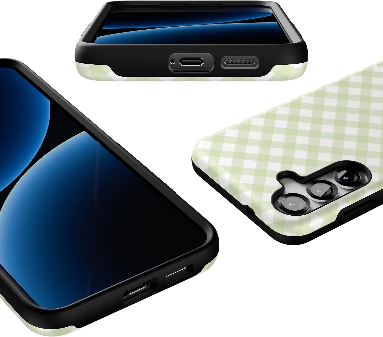 Casely Galaxy S25 Plus Case | Mint Lattice | Sunday Best | Bold Protective Design | Compatible with MagSafe