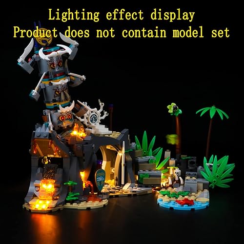 Miniatura 4 de GEAMENT Kit de luces LED compatible con Lego The Keepers'Village - Juego de iluminación para modelo de construcción NINJAGO 71747 (juego de modelos