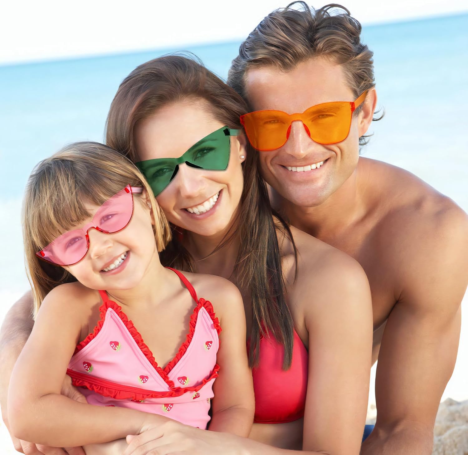 10/20/40 Pack Fun Colorful Rimless Party Sunglasses Bulk Retro Funny Glasses Set for Bachelor Party Favors - Image 6