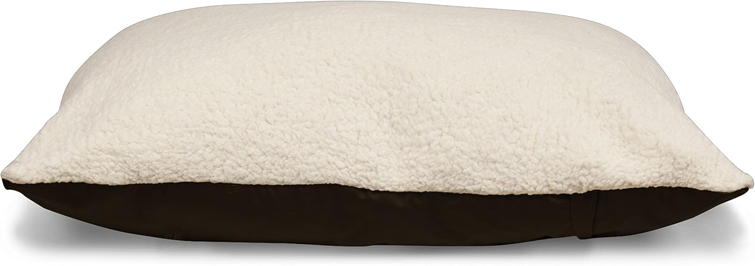 Soft Plush Personalized Pet Pillow Dog Bed Custom Embroidered - Removable Pet Bed Cover - Large Black