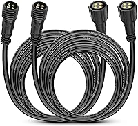 Vista 1 de Nilight Paquete de 2 cables de extensión de luz de roca RGB de 10 pies y 4 pines para 4 y 8 cápsulas, kits de luz de roca subterránea multicolor