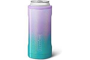 BrüMate Hopsulator Slim Can Cooler Koozie Insulated for 12oz Slim Cans |...