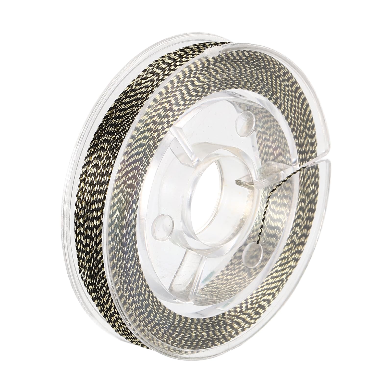 YELARXI Rod Wrapping Thread, 300D Metallic DIY Fishing Rod Guides Fixing Line-Fitting For (Fishing Pole Making Repair) 100M/109 Yards & 1 Roll & Metal & Spotted Silver