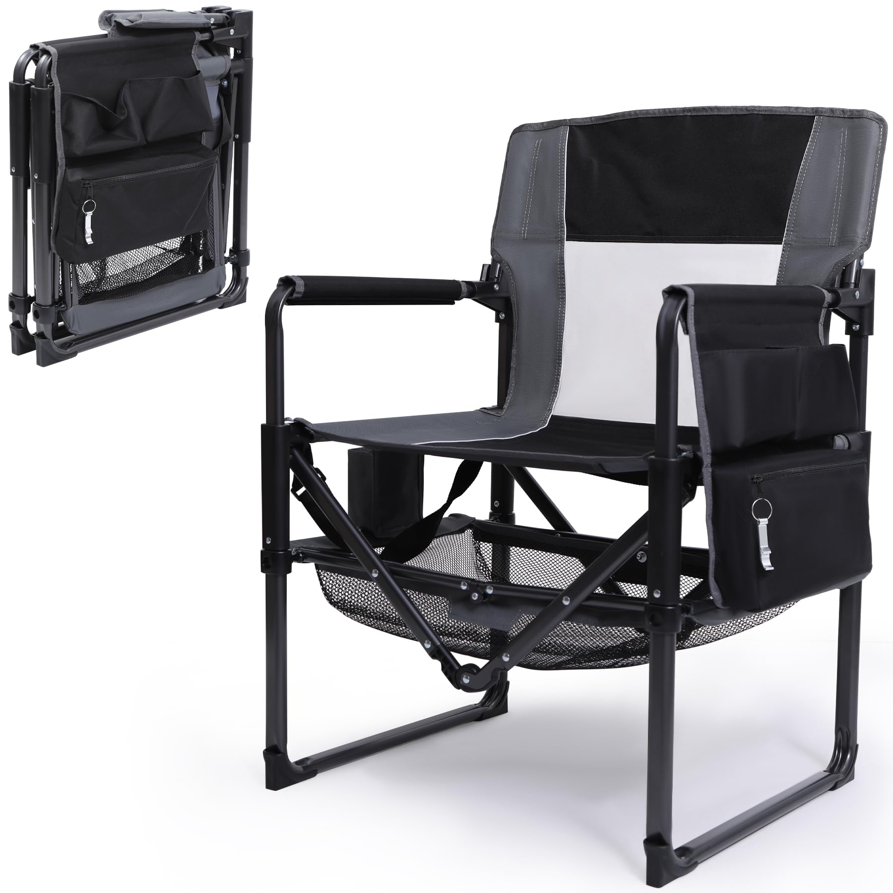 REDCAMP Oversized Folding Camping Chair, Heavy Duty Director's Chair Adults