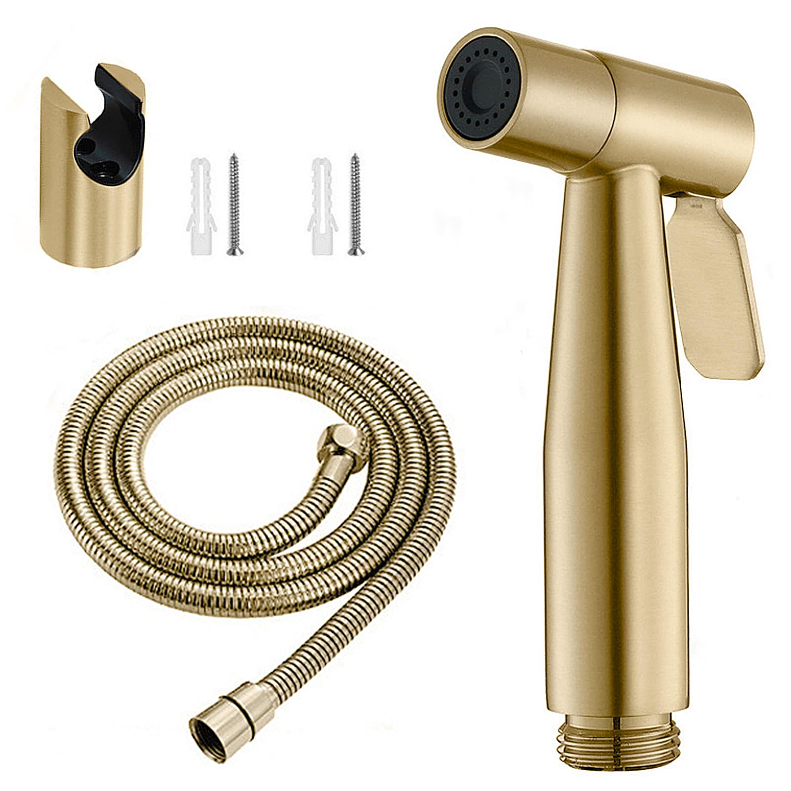 LOSCHEN Wandsproeier voor toilet, bidet, handsproeier, roestvrijstalen toilethouder, voor huisdierbadkamer, persoonlijke hygiëne, badkamer
