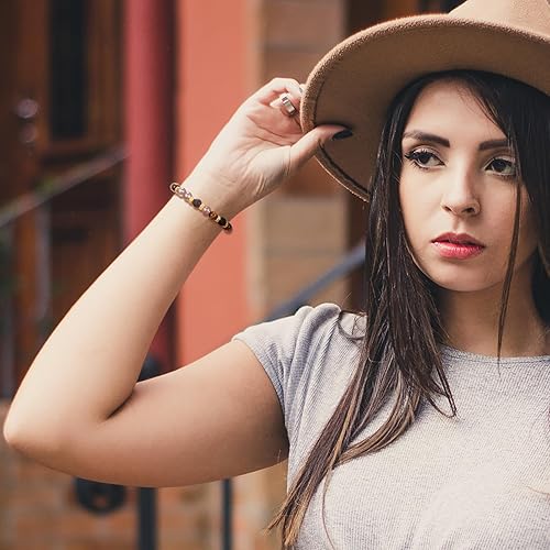 Miniatura 5 de KISSITTY 100 cuentas espaciadoras de Rondelle doradas antiguas con agujero grande de metal, cuentas sueltas de 0.236 pulgadas de diámetro con