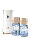 Glade Automatic Spray Refill and Holder Kit, Air Freshener for Home and Bathroom, Clean Linen, 6.2 Oz, 2 Count