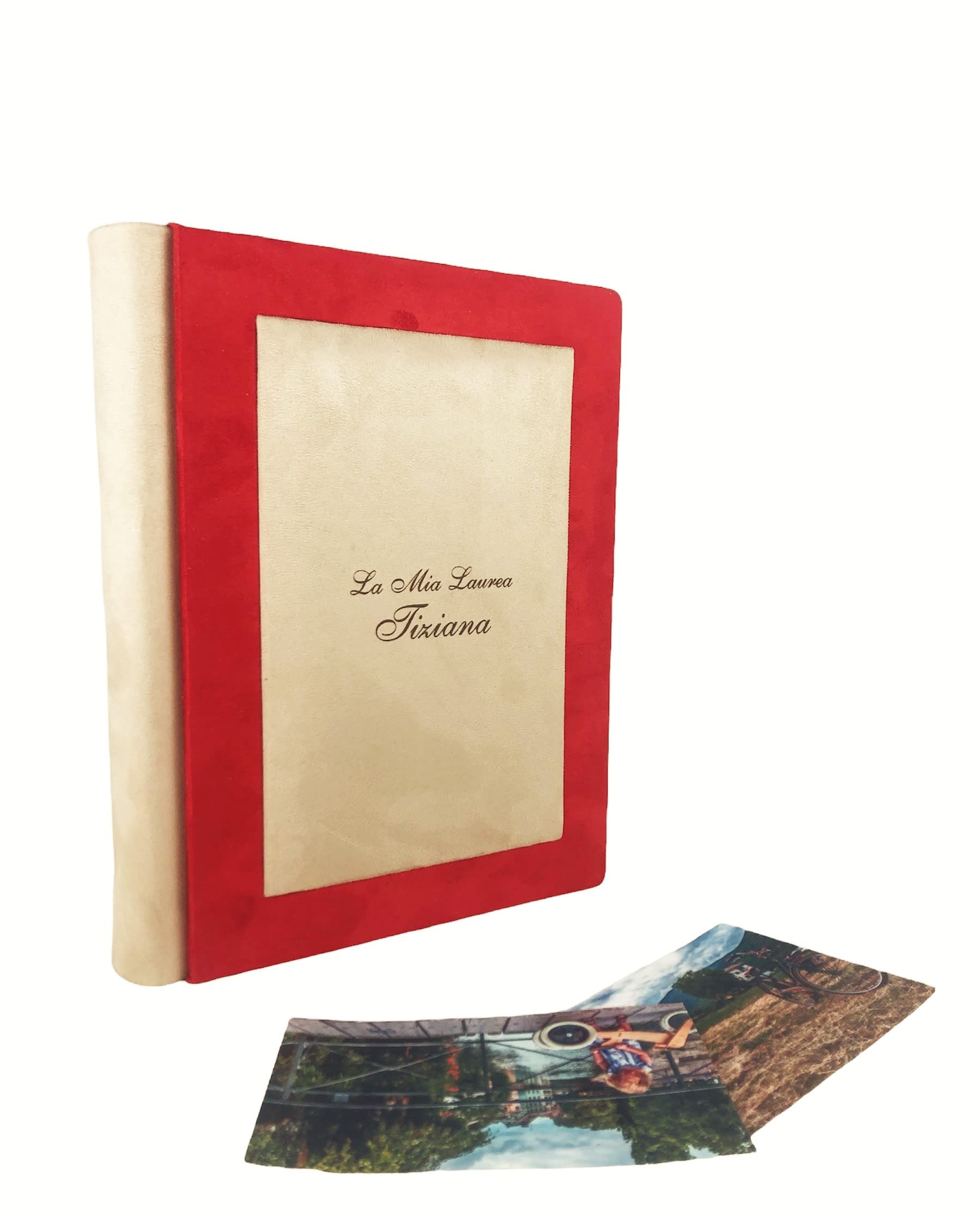 TriVin Art album fotografico artigianale, interamente in velluto effetto alcantara, personalizzabile con incisione. Ideale per qualsiasi evento.