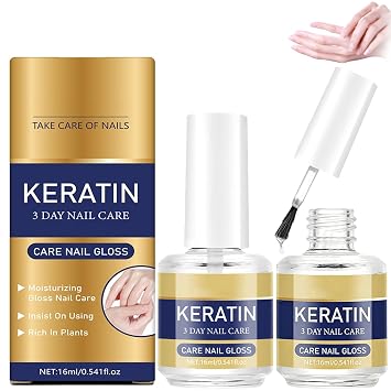 2PCS 3 Days Keratin Nail Care Oil,2026 New Moisturizing Cuticle Oil for Strong Nail,Intensive Repairs Dry & Weak Nails