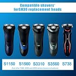 6 Pack SH30 Replacement Head Compatible with Philips Norelco Series 3000/2000/1000,New Upgraded SH30 Replacement Double Blades for norelco 1000 Replacement Heads