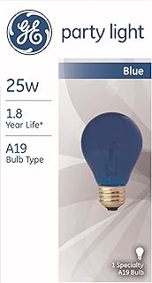 25-Watt Translucent Blue Party Bulb