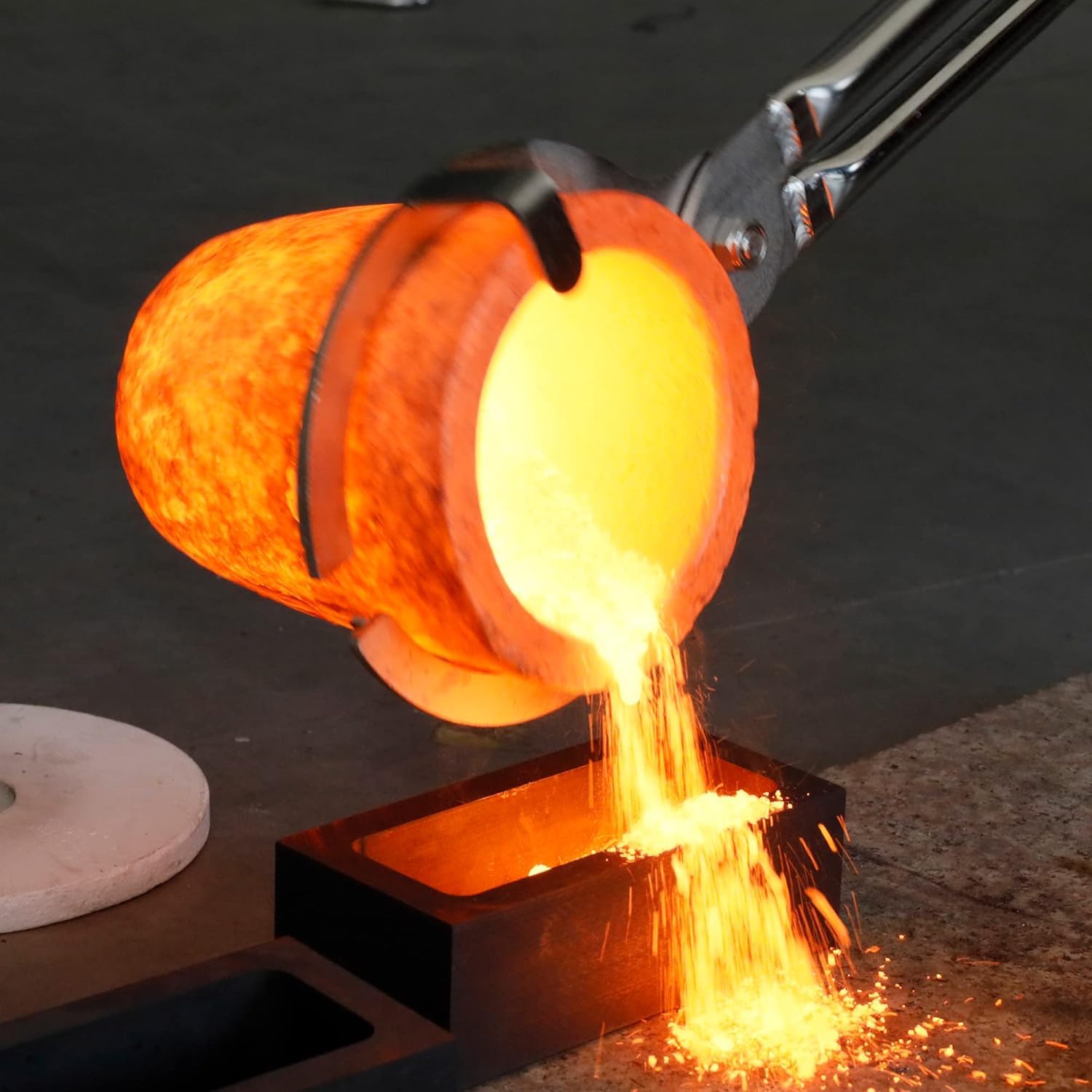 #5s (7kg) Graphite Crucible for Metal Melting Casting Refining Gold Silver Copper Brass Aluminum